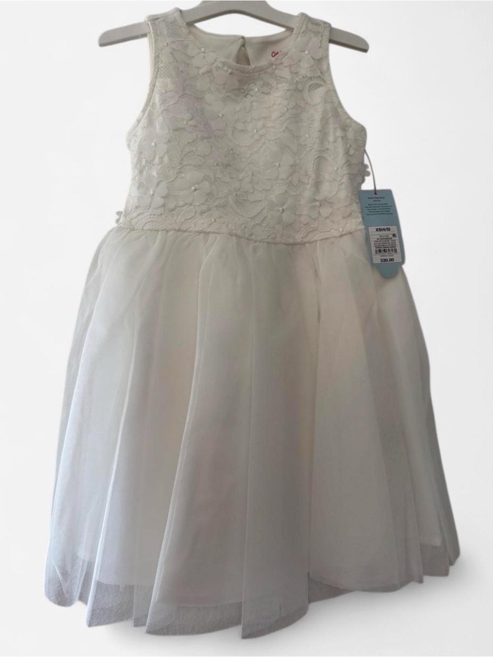 Target Ivory Lace Tulle Party Dress NWT - Girl’s 4/5